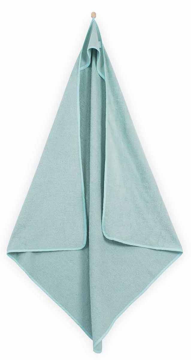

Махровое бархатное детское полотенце Jollein Жоллейн Soft Green с капюшоном 100×100 см (534-571-00084)