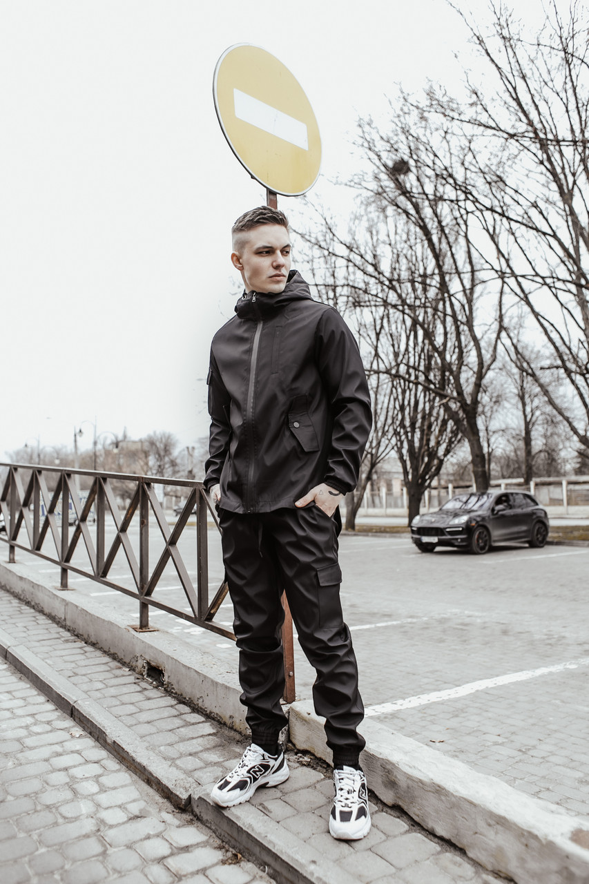 

Костюм мужской осенний | весенний | летний Intruder Softshell. Easy.Куртка + штаны черный M