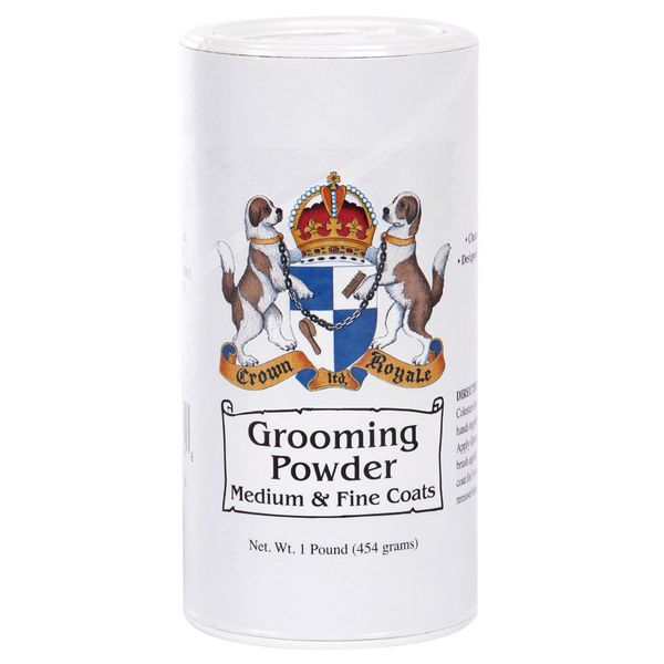 

Пудра для котів та собак Crown Royale «Grooming Powder Medium & Fine Coats» 454 г (для тонкої та шовковистої шерсті)