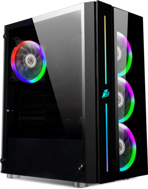 

Корпус 1stPlayer B7-R1 Color LED Black без БП