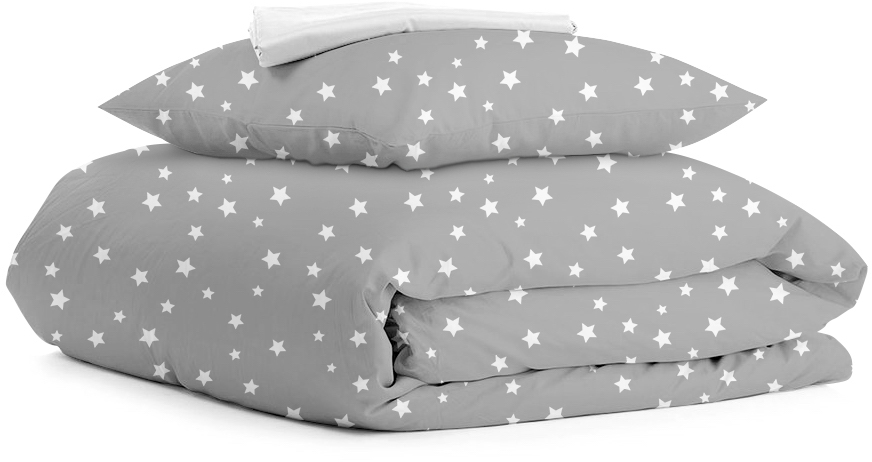 

Комплект натурального постельного белья Cosas 110х140 StarGW_White