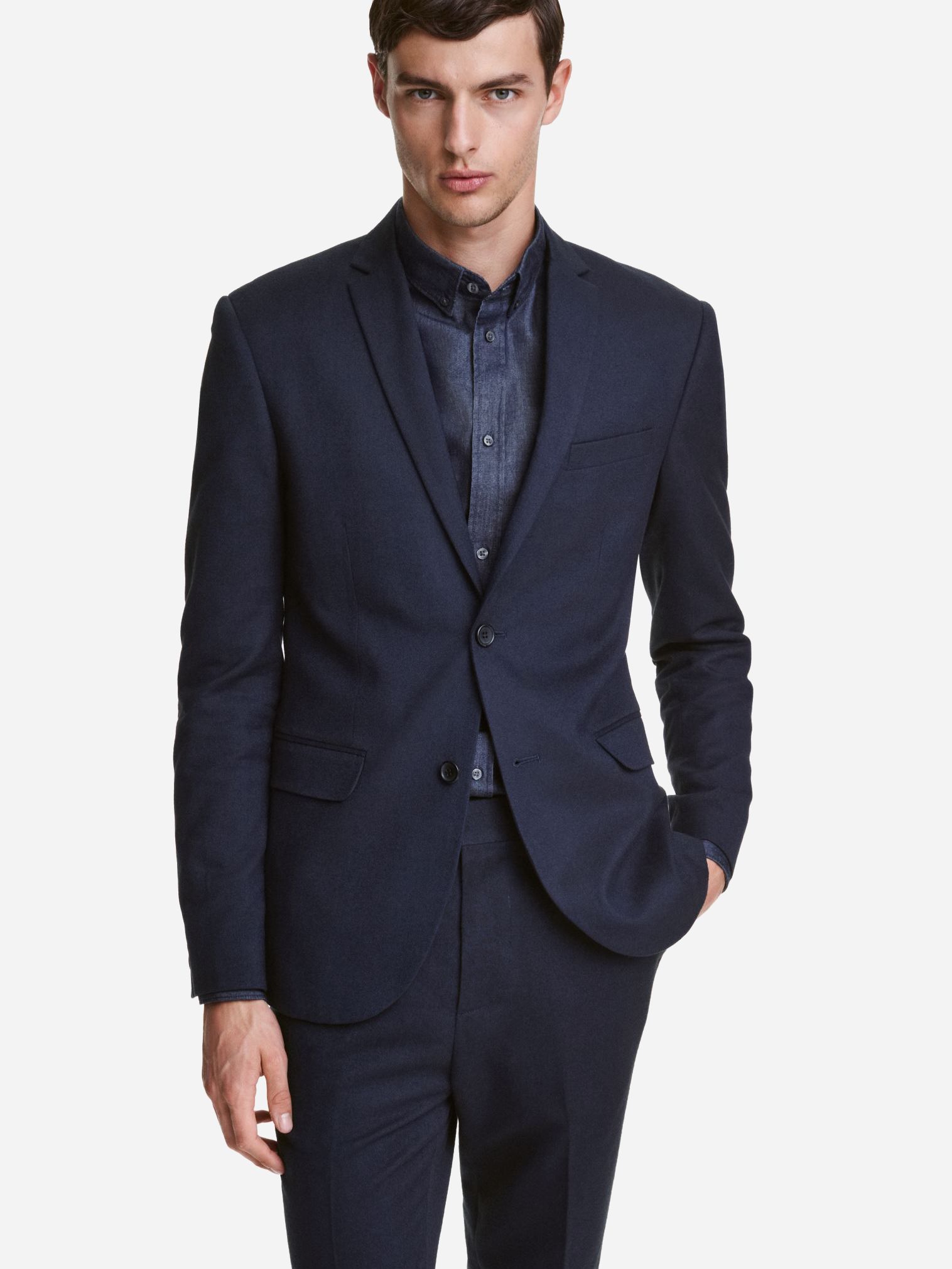 

Пиджак H&M 0386261-4 52 Темно-синий