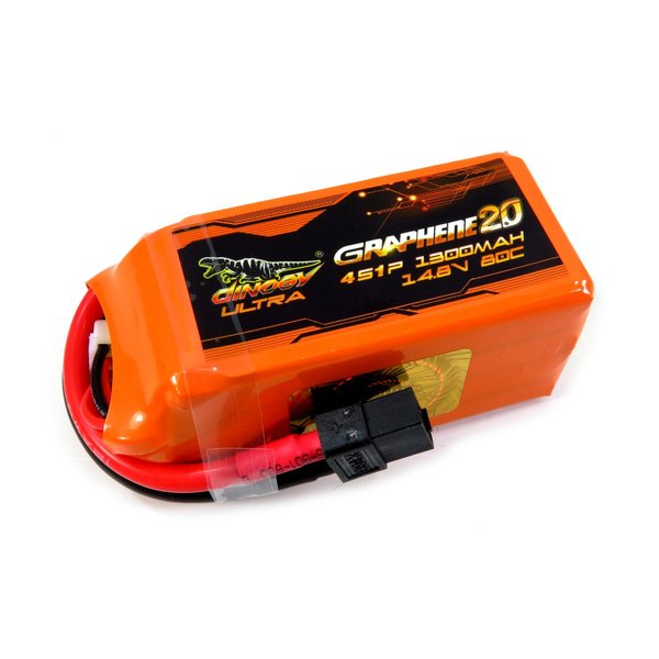 

Аккумулятор Dinogy ULTRA G2.0 LiPO 14,8В 1300мАч 4S 80C 70х34х33мм 173г XT60 (DLC-4S1300XTU-XT)