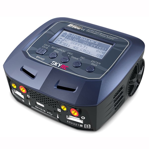 

Зарядное устройство дуо SkyRC D100 V2 10A/100WxAC/200WxDC с/БП универсальное (SK-100131)