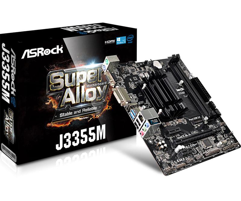 

Материнская плата ASRock J3355M Micro ATX