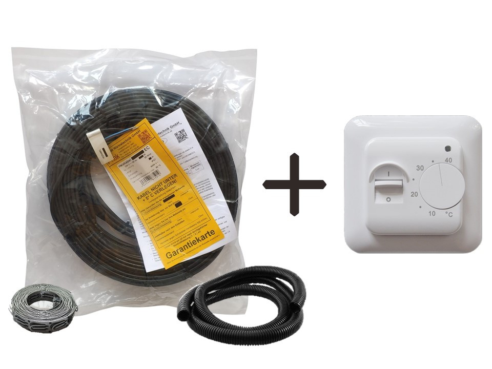

Кабель Arnold Rak 6103-20 EC | 20 м | 400 вт | 2,0 - 3,1 м.кв | + механический регулятор (KIT 19003)