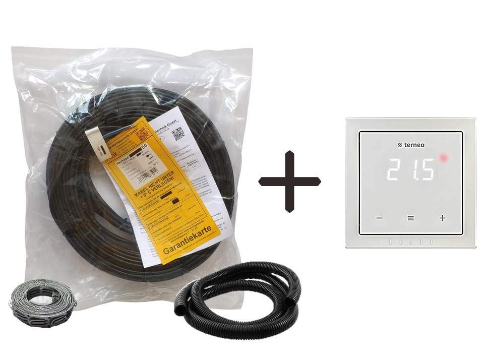 

Кабель Arnold Rak 6105-20 EC | 30 м | 600 вт | 3,0 - 4,6 м.кв | + сенсорный регулятор Terneo S (KIT 19035)
