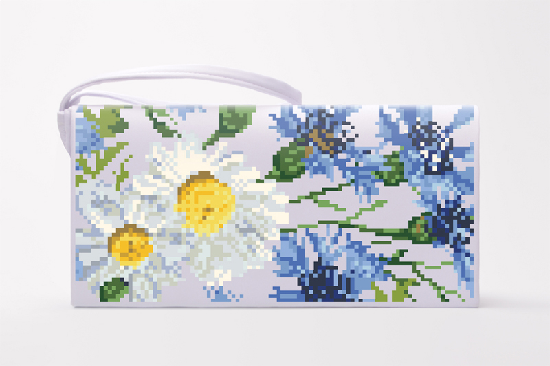 

Набір для вишивки бісером Барвиста Вишиванка заготовки пошитого клатча Волошки і ромашки (КЛ177лБ1301k)