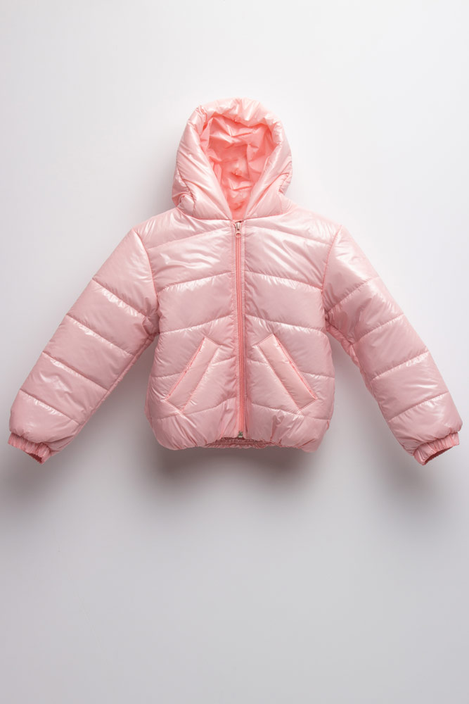 

Куртка коротка на дівчинку Vestes 116 світло-рожевий (KY-036)