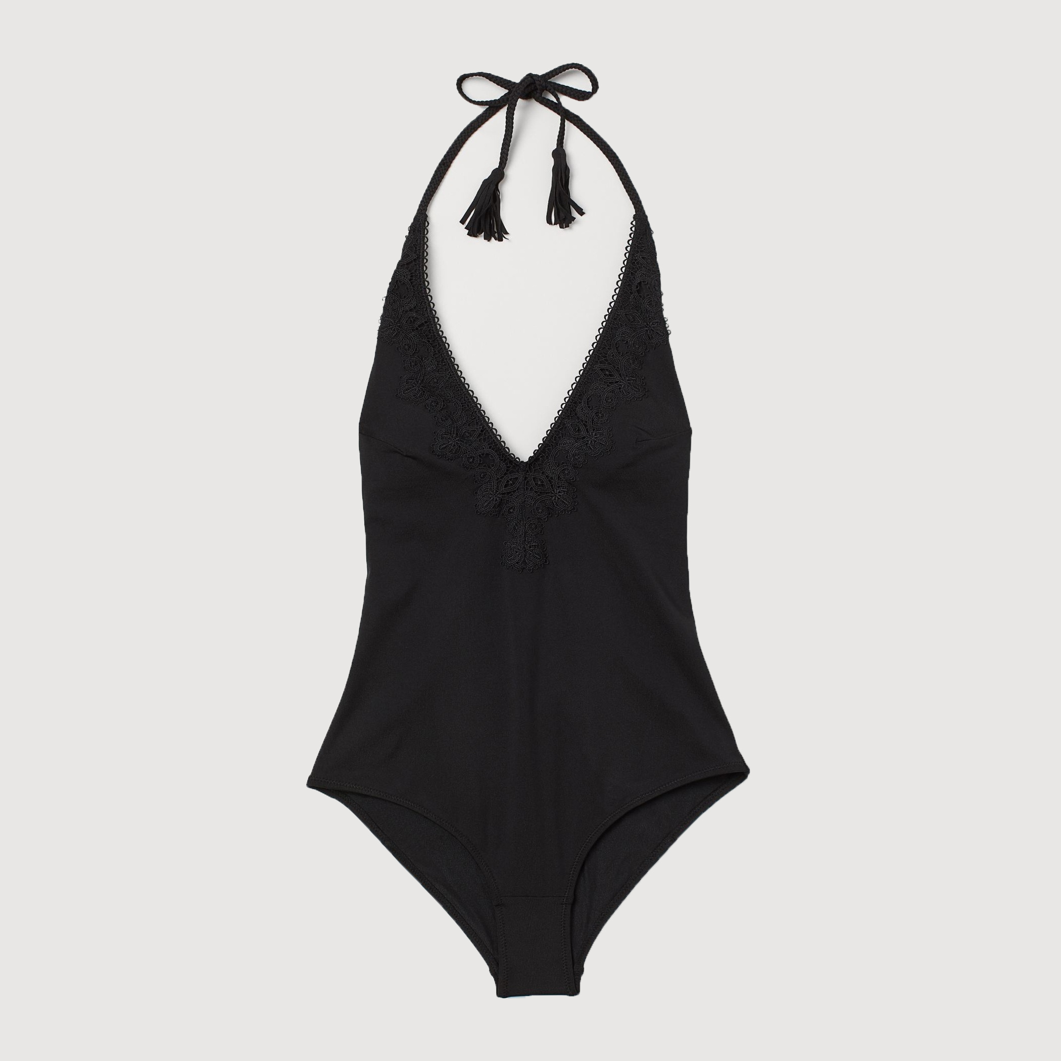 

Купальник слитный женский H&M zh0717570  Черный, Купальник слитный женский H&M zh0717570 38 Черный