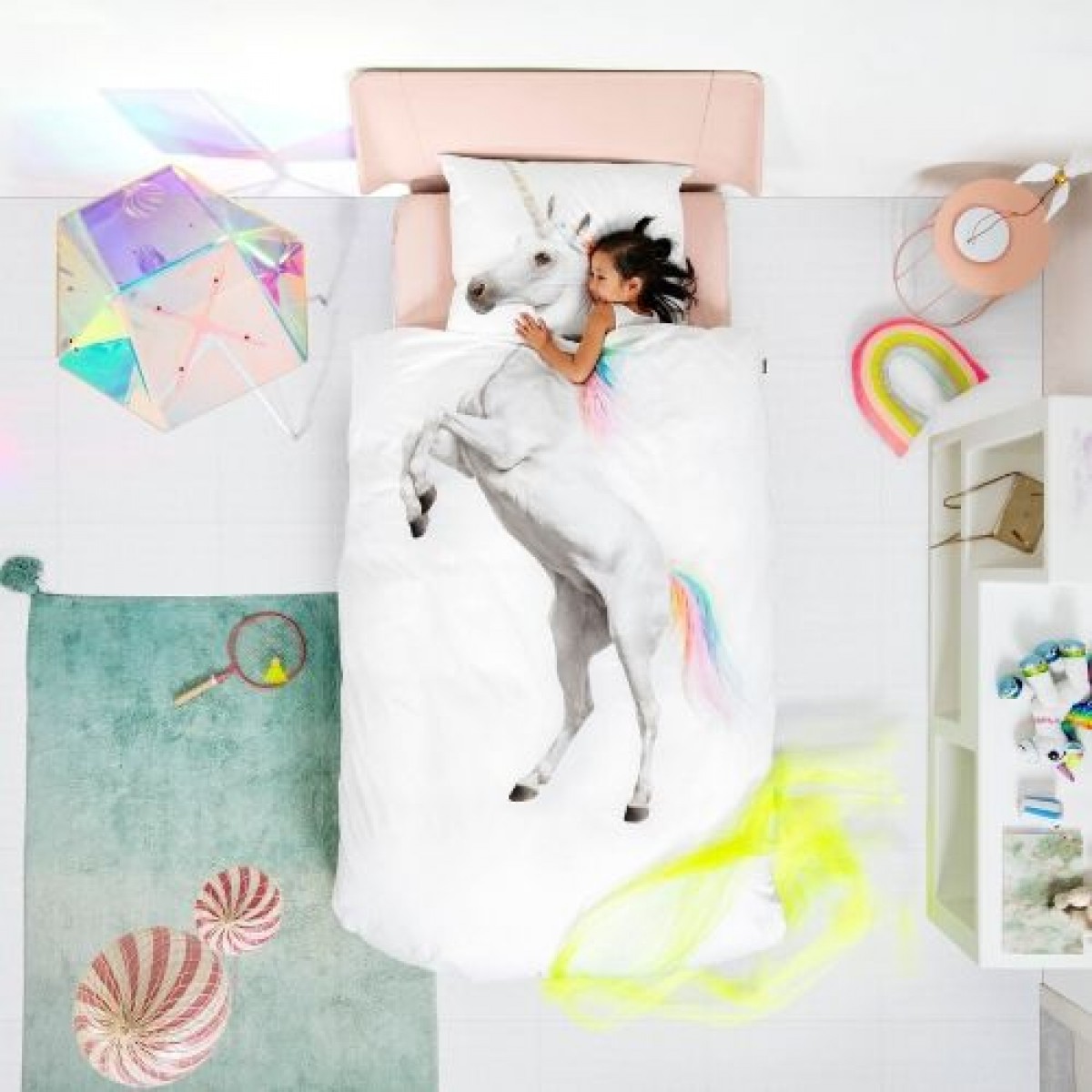 

Постельный комплект SNURK Unicorn белый