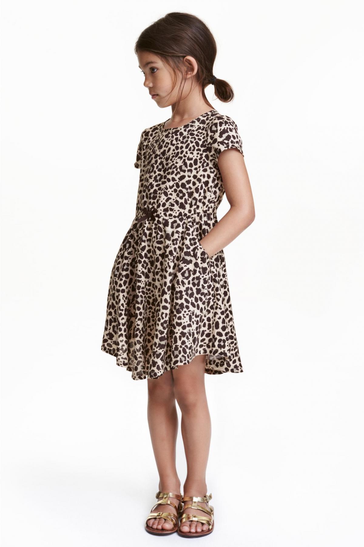 

Платье с коротким рукавом H&M 110 (4-5y) Бежевое (4959-0414667001)