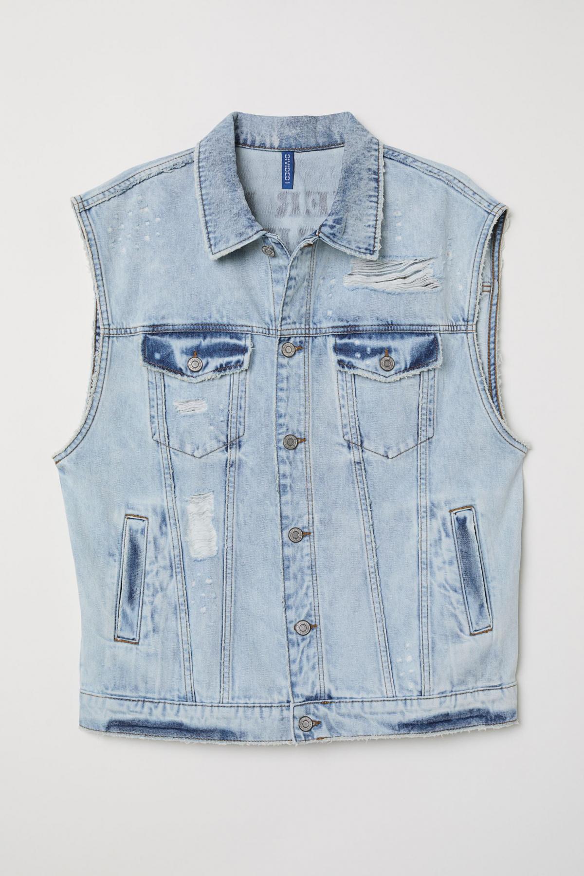 

Джинсовый жилет H&M  Голубой (4980-0657618001, Джинсовый жилет H&M s Голубой (4980-0657618001)
