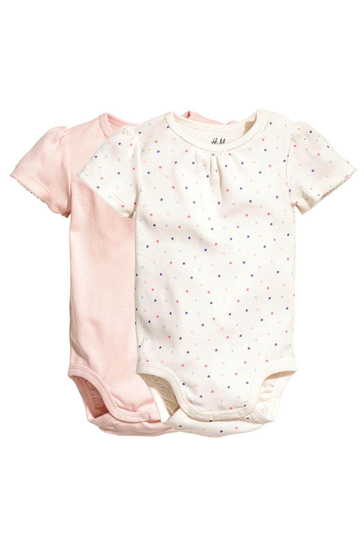 

2 боди H&M 68 (4-6m) Розовый (4974-0347983023)