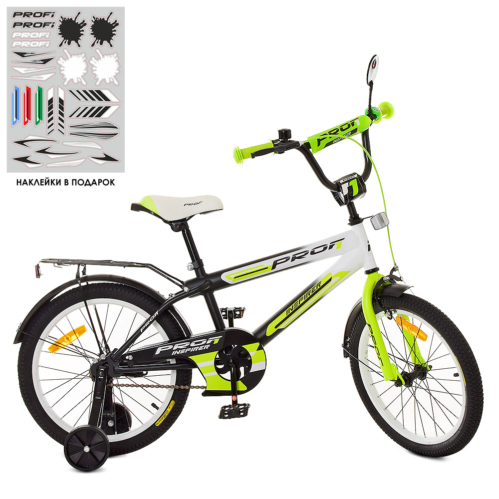 

Велосипед PROFI Inspirer 18" SY1854 Black/White/Lime mat (SY1854)