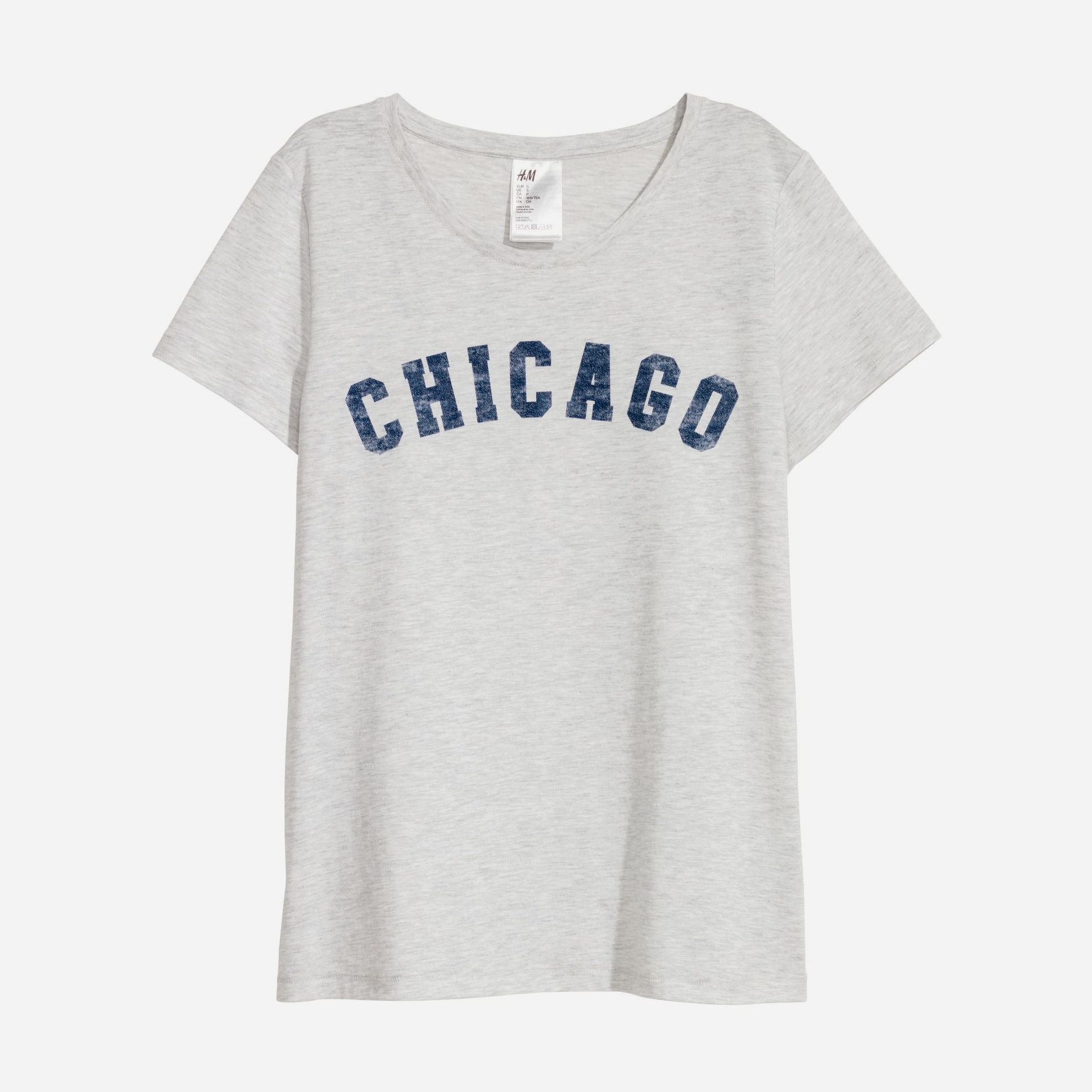 

Футболка пижамная H&M 0508184-7 XL Светло-серая