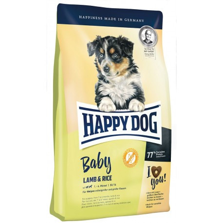 

Сухой корм HAPPY DOG Baby Lamb&Rice для щенков безглютеновый, 10 кг