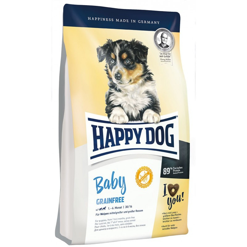

Сухой корм HAPPY DOG Baby Grainfree для щенков безглютеновый, 10 кг
