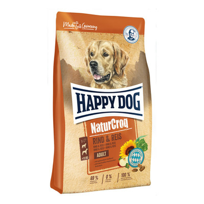 

Сухой корм HAPPY DOG NaturCroq Rind&Reis для собак с говядиной и рисом, 15 кг