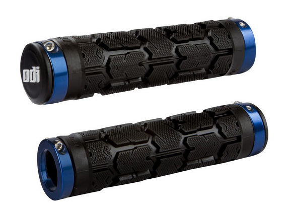 

Грипсы ODI Rogue MTB Lock-On Bonus Pack Black w/Blue Clamps (черные с синими замками)