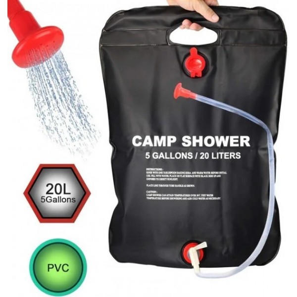 

Душ портативный походный переносной Camp Shower для дачи похода кемпинга 20 литров 41х60 см (20977-S1)