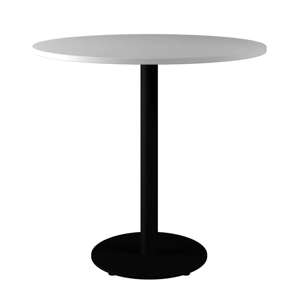 

Обеденный стол Disc table черный ДСП белый (700х700х750 мм)