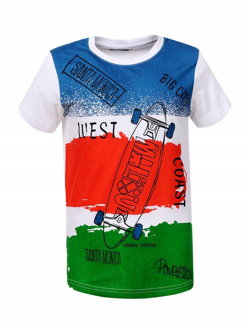 

Футболка для мальчика цветная Glo-Story BPO-0255-зел 98