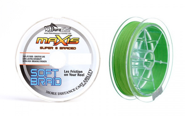 

Шнур DuraKing Maxis Super Soft X8 150m 0.40mm 40.4kg Fluo Green