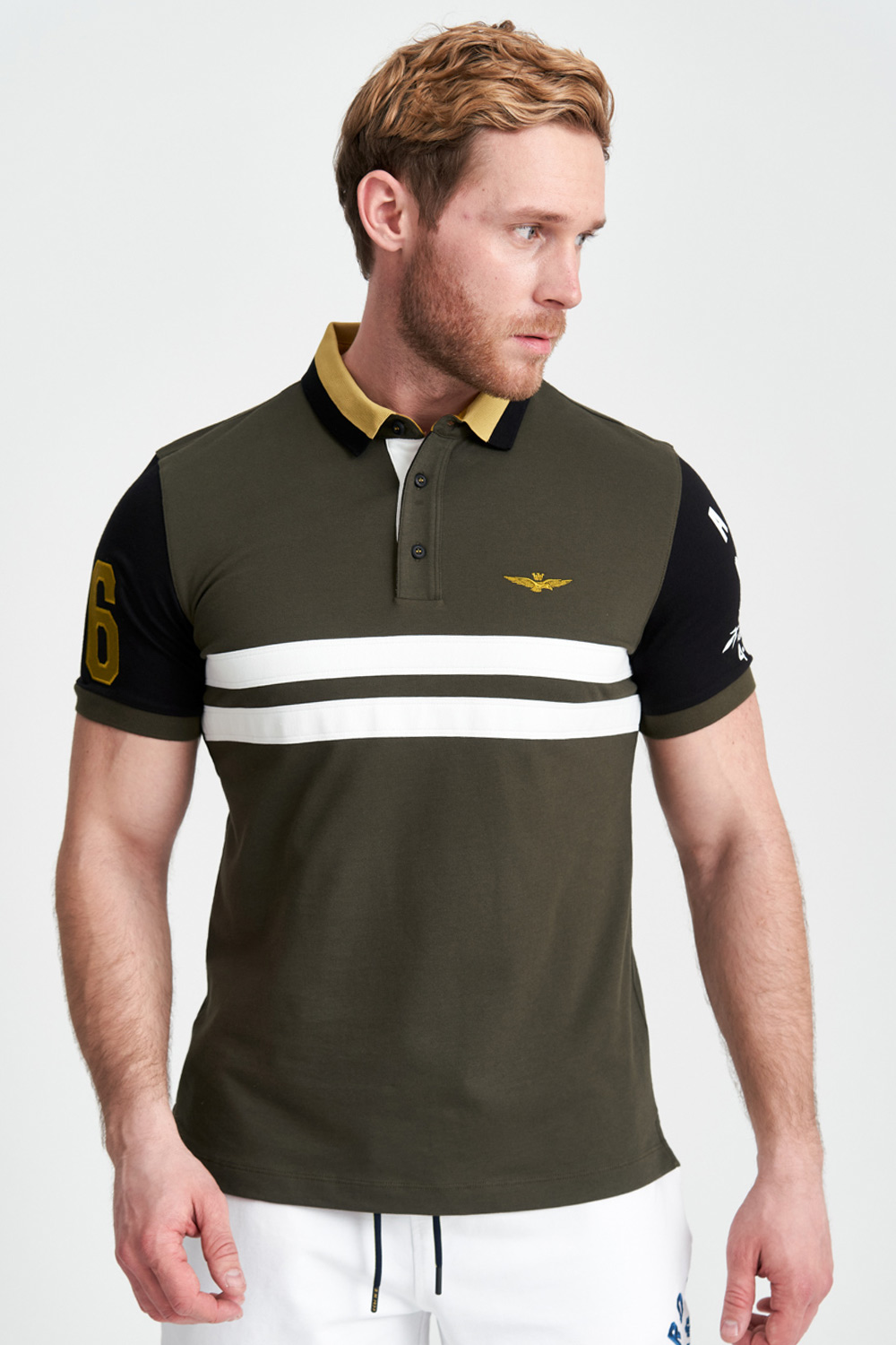 

Футболка-поло с полосками 36 Wing Aeronautica Militare 3986 XXL