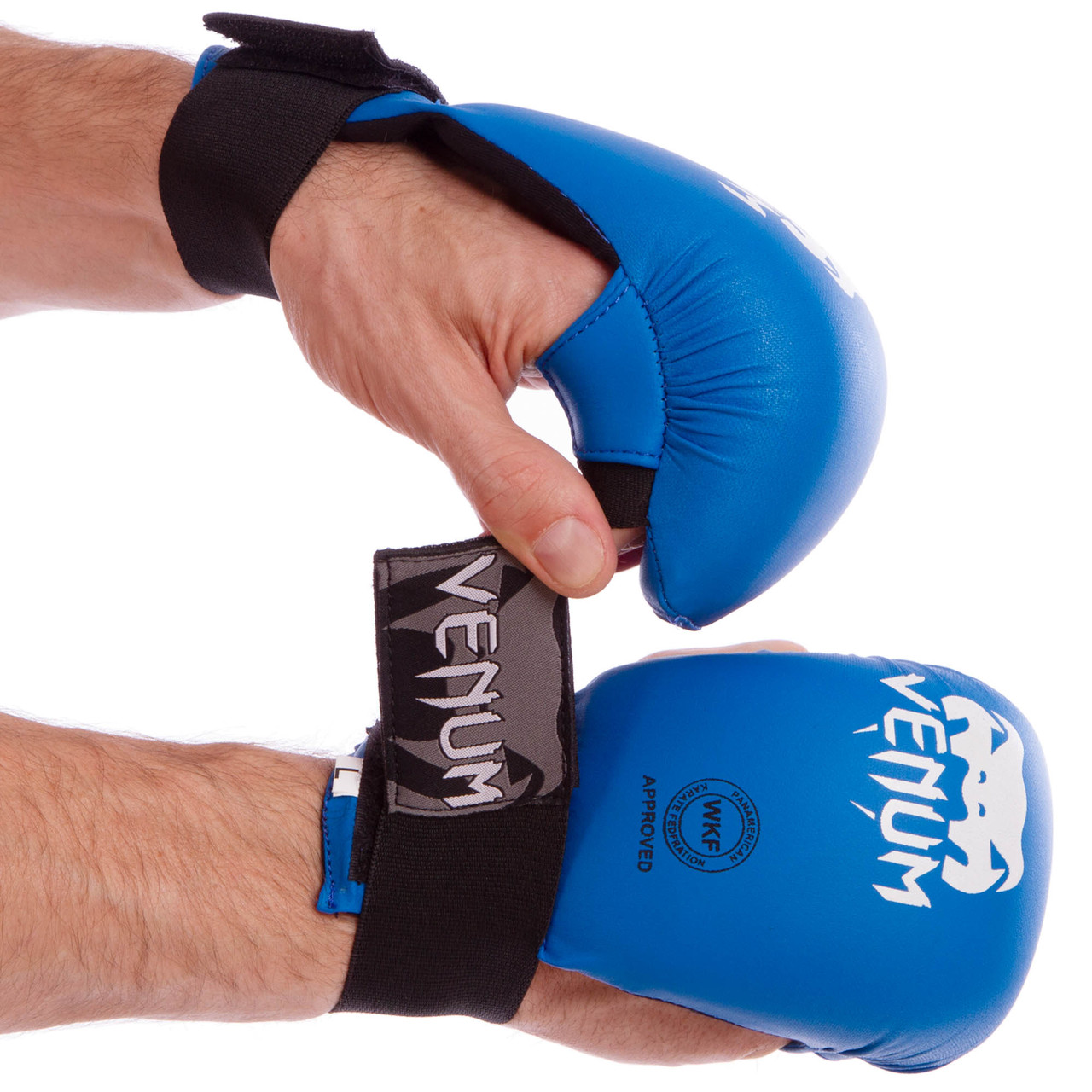 

Перчатки для карате Venum Mitts 5855 размер S Blue