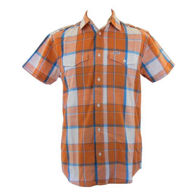 

Рубашка Wrangler 1 Pocket Flap Shirt Regular Fit Оранжевый M-00
