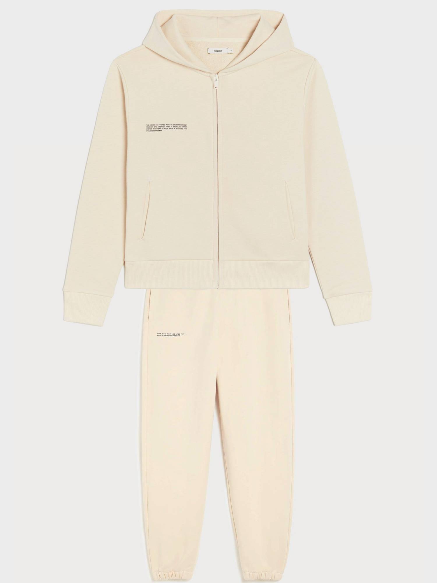 

Облегченный женский oversized костюм на молнии из органического хлопка The Pangaia Lightweight Organic Cotton Suit Zipped Vanilla молочный XS