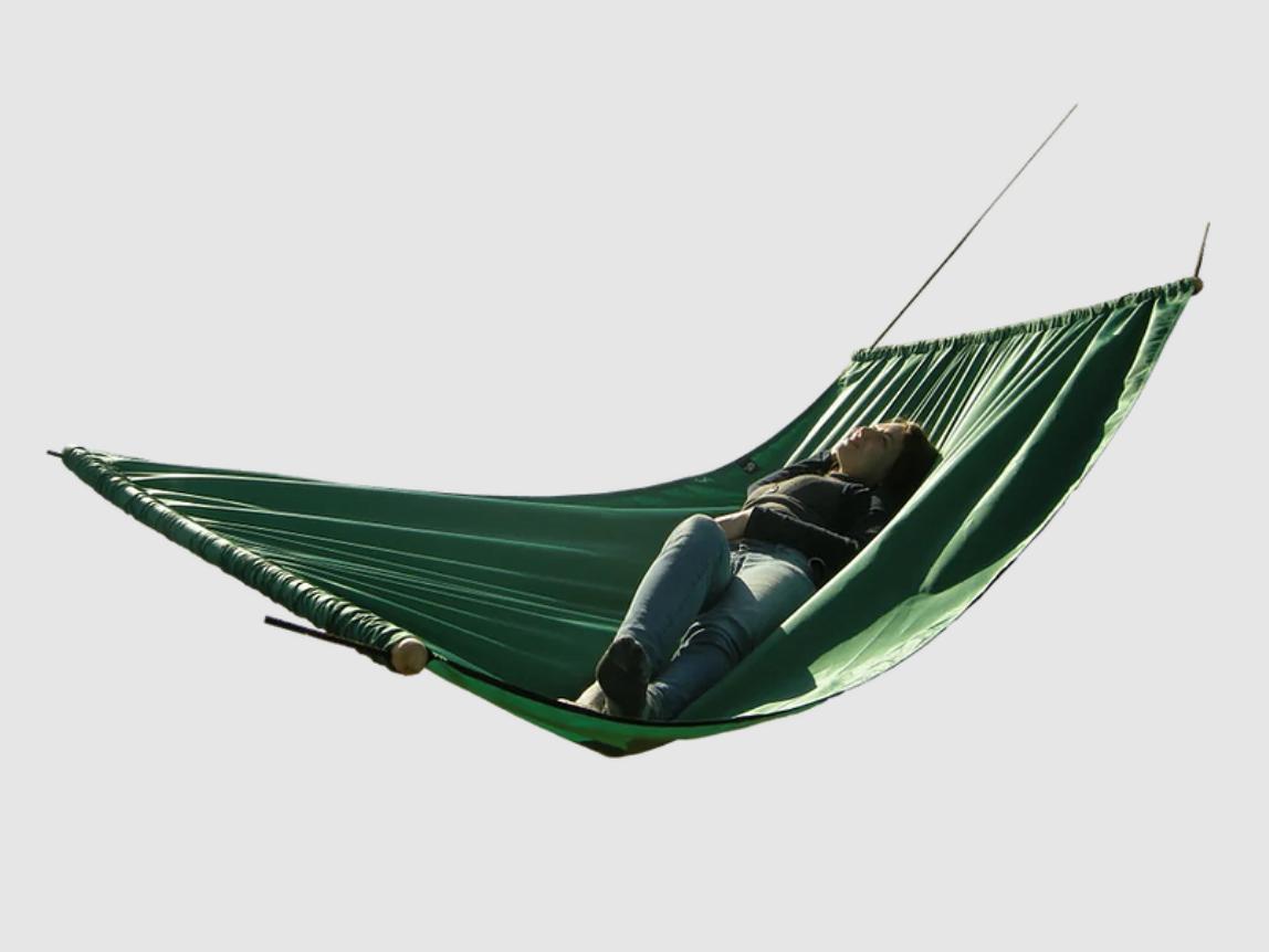 

Большой прочный двухместный туристический гамак Comfort green 2,7х1,5 м