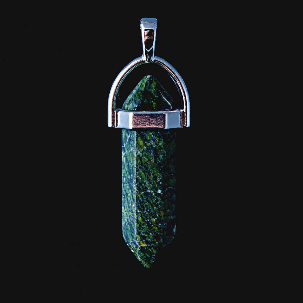 

Кулон Змеевик шестигранник 4 см, ida7432