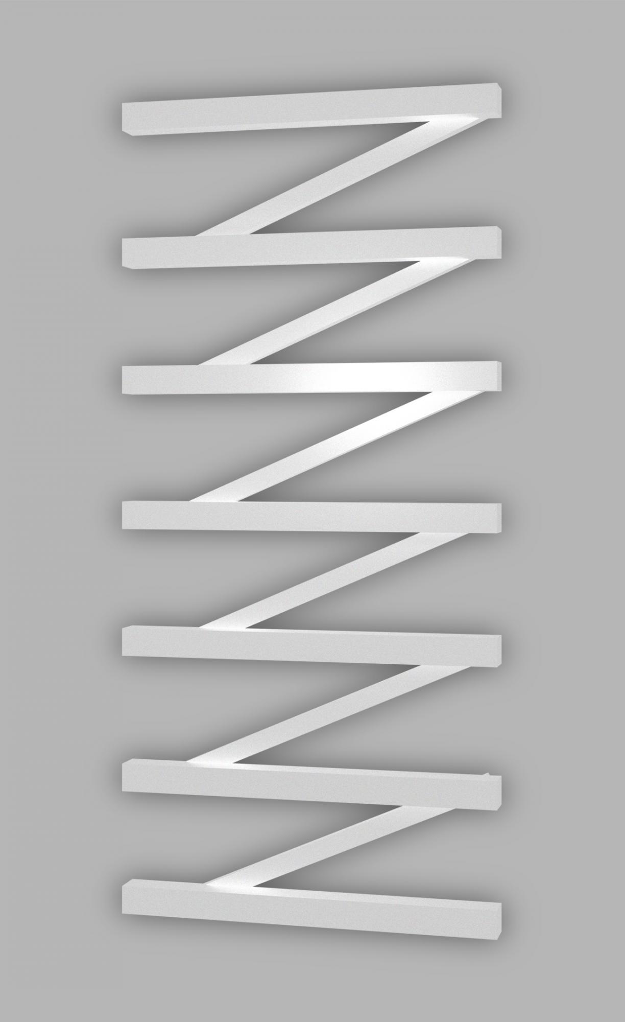 

Полотенцесушитель Genesis-Aqua ZigZag 100x53 см, белый