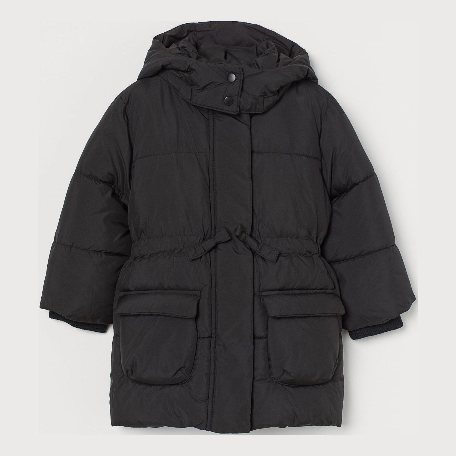 

Зимнее пальто H&M 78576409 128 см Черное