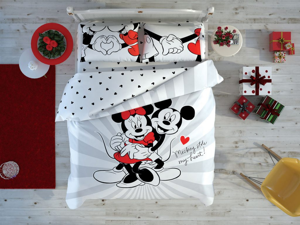

Комплект постельного белья TAC Ранфорс Disney Minnie and Mickey Love Day 200x220
