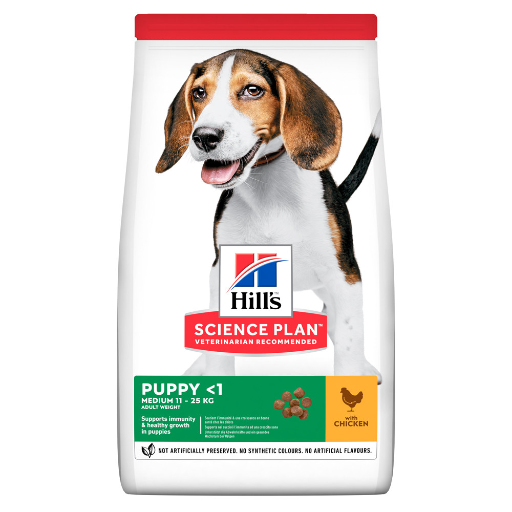 

Сухой корм Hill's SP Puppy Medium для щенков средних пород с курицей, 2,5 кг