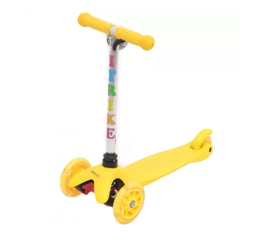 

Самокат алюминиевый iTrike светящиеся колеса R91017-BB3-013-4-H-Yellow Желтый