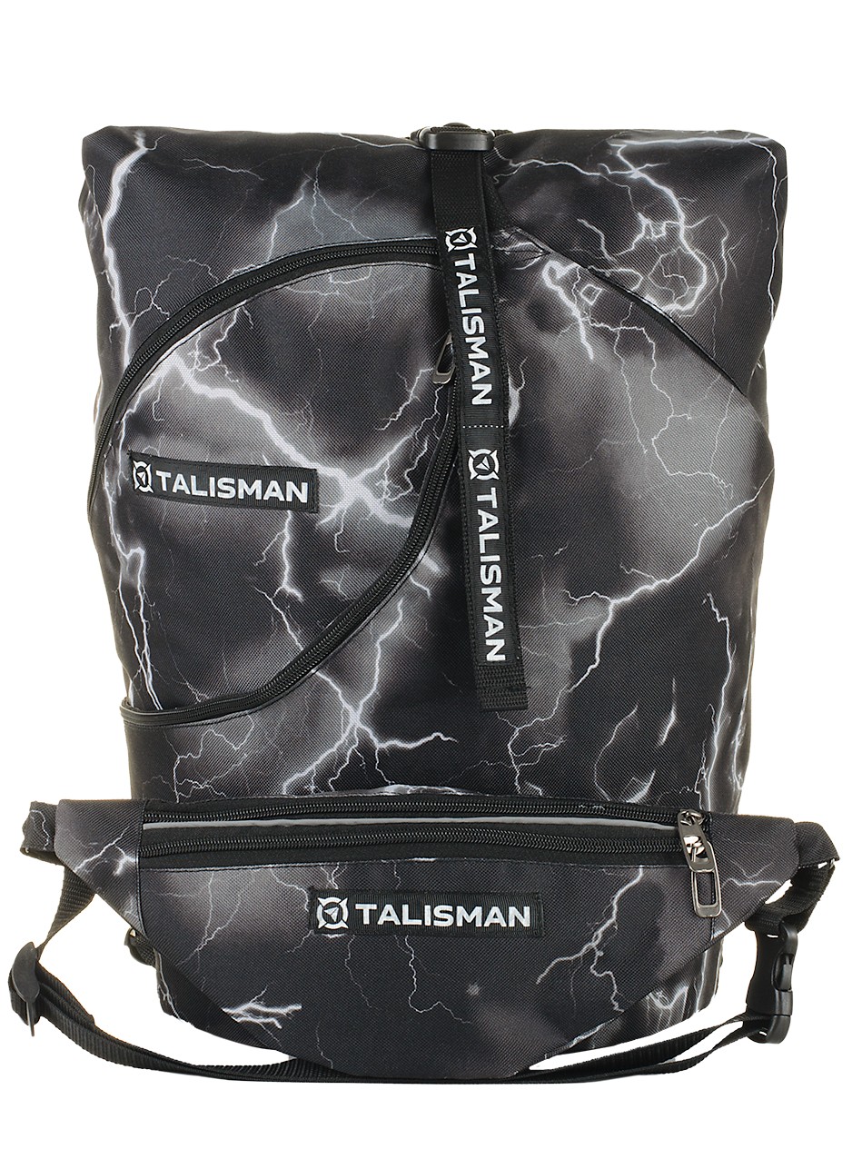 

Thunderbolt рюкзак трансформер Talisman модель RollTop для ручной клади 40х20х25 см с изменяемым размером до 55х20х25 см + сумка-бананка