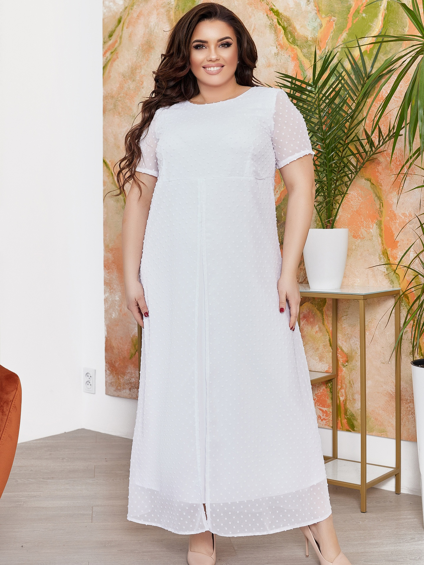 

Платье New Fashion 144  Белое, Платье New Fashion 144 56 Белое