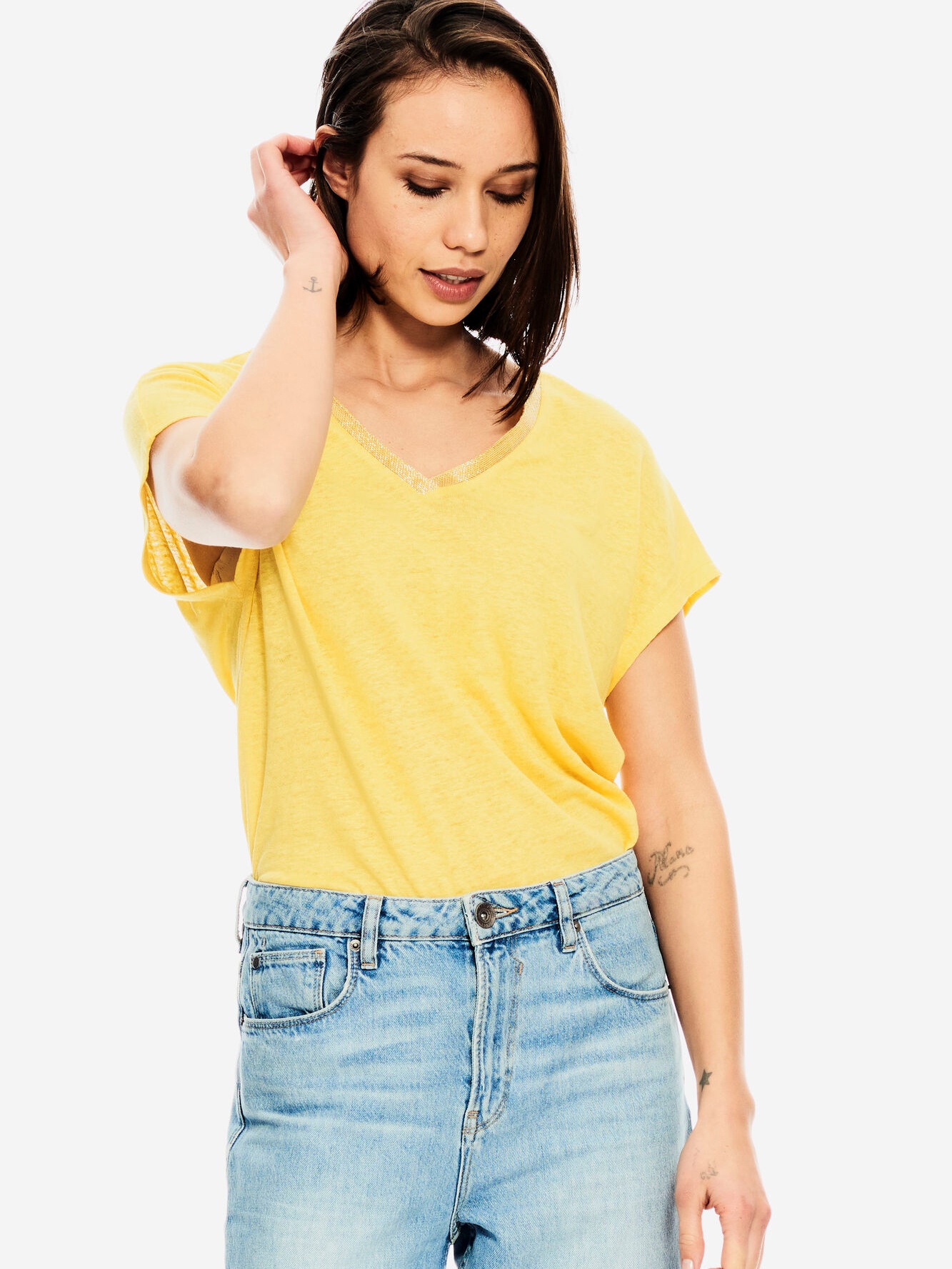 

Футболка Garcia Jeans GS100302-3065  Желтая, Футболка Garcia Jeans GS100302-3065 M Желтая