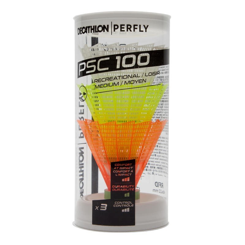 

Пластиковые воланы для бадминтона PERFLY PSC 100 MEDIUM 3 шт. разноцветные 8590063