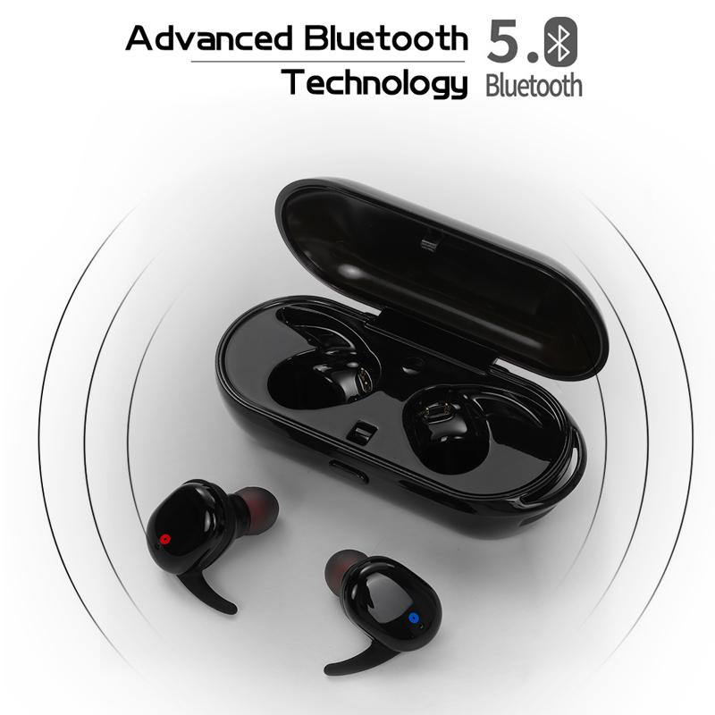 

Наушники Беспроводные Touch Two TWS V5.0 Black (17332)