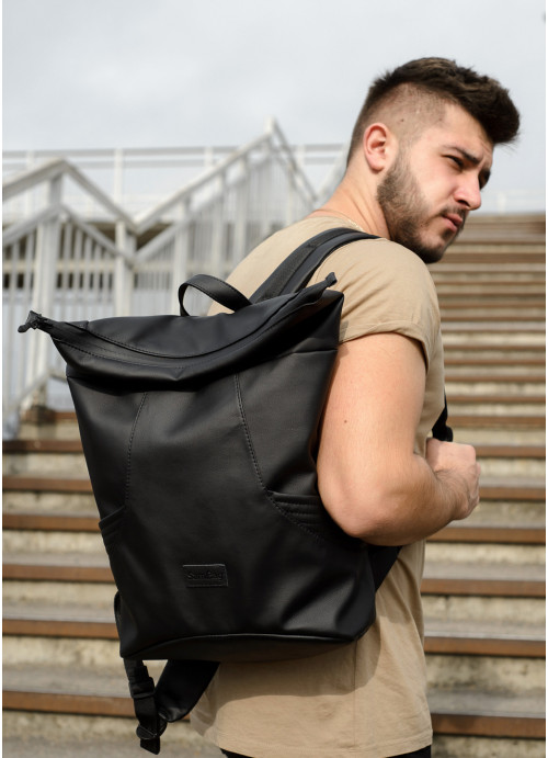 

Рюкзак ролл Sambag унісекс RollTop KQN чорний