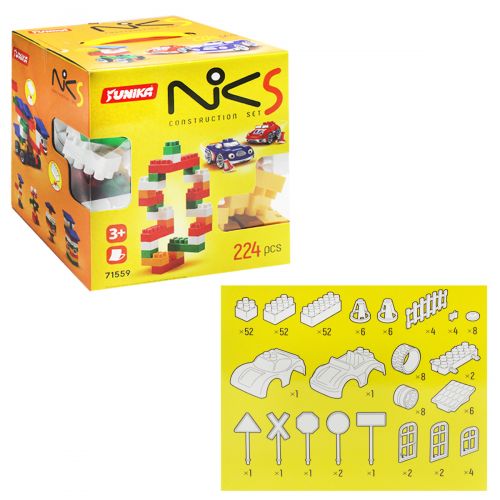 

Пластиковый конструктор "NIK-5", 224 детали Юника. 36647