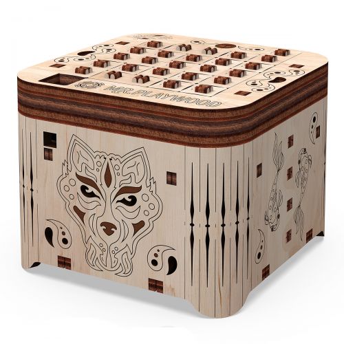 

Деревянный конструктор "Шкатулка. Тайна тигра", 89 эл Mr.Playwood. 36289