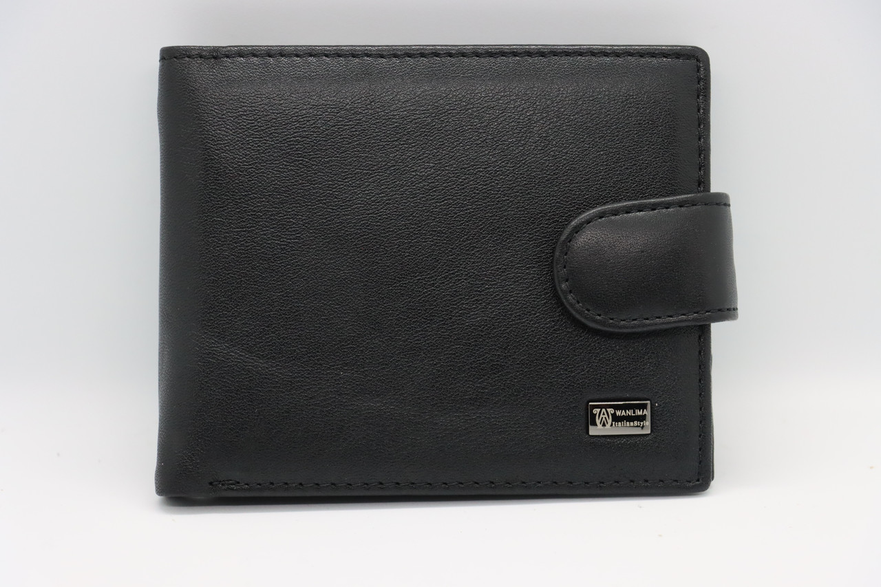 

Мужской кожаный кошелёк Wanlima 22528501975a1 Black