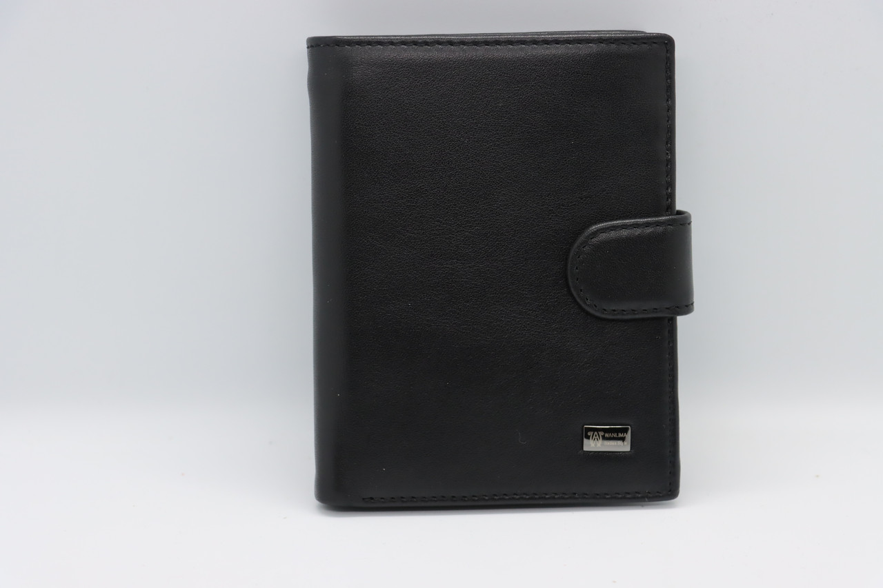 

Мужской кожаный кошелёк Wanlima 50042240 Black