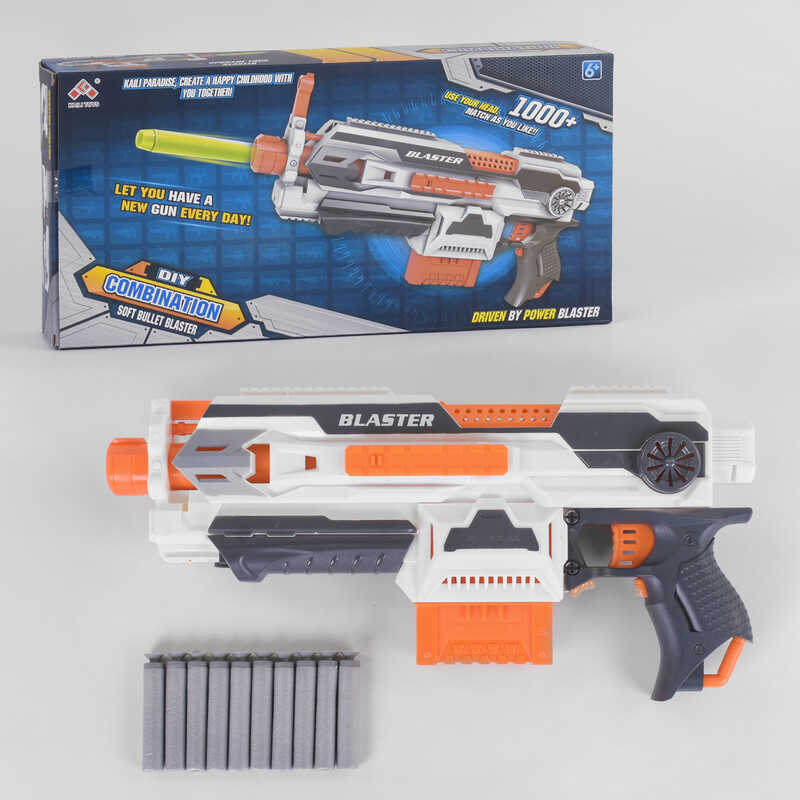 

Пистолет с мягкими патронами SB 421 на батарейках, в коробке (18)